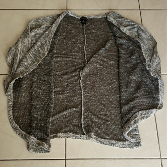 #10460-10 💥Women's Waffle Knit Cardigan,2X and 3X,White/Black and Cream/Black. - Picture 6 of 7